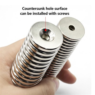 Delikli Süper Güçlü Yuvarlak Mıknatıs Neodimyum Mıknatıs